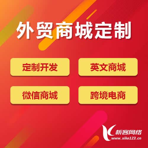 广元外贸商城定制